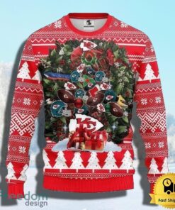 NFL Kansas City Chiefs Ugly Christmas Sweater Tree Christmas Unisex Sweater Gift