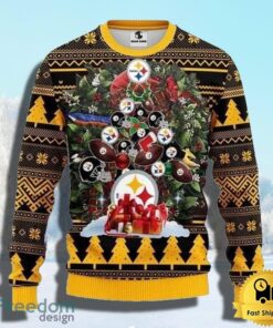NFL Pittsburgh Steelers Ugly Christmas Sweater Tree Christmas Unisex Sweater Gift