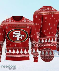 Nfl San Francisco 49ers Chibi Ugly Christmas Sweater Wool Material