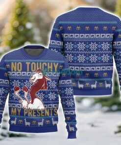 No Touchy My Presents The Emperor’s New Groove Unisex Ugly Christmas Sweater Christmas Gift