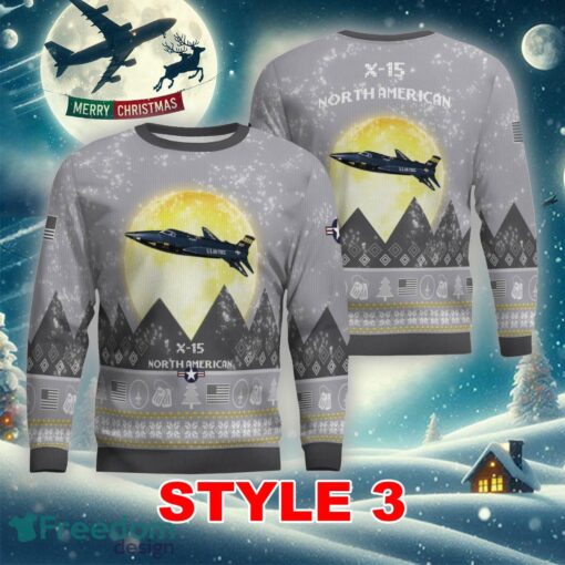 North American X-15 X15 Aircraft Moonlight Multi Color Knitted Christmas Sweater Gift For Men And Women - North American X-15 X15 Aircraft Moonlight Ugly Christmas Sweater_21