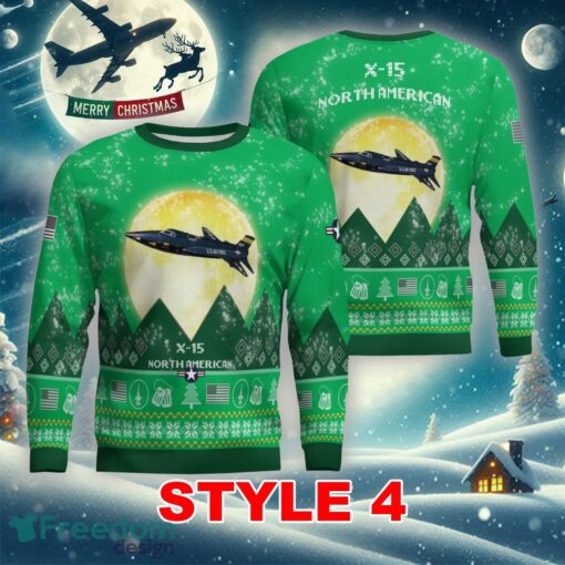 North American X-15 X15 Aircraft Moonlight Multi Color Knitted Christmas Sweater Gift For Men And Women - North American X-15 X15 Aircraft Moonlight Ugly Christmas Sweater_26