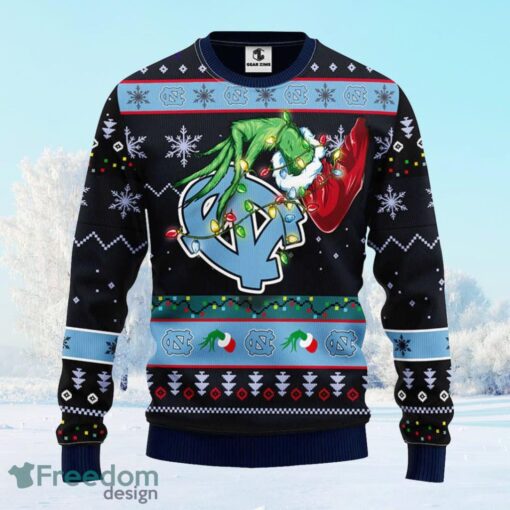 North Carolina Tar Heels Grinch Christmas Ugly Sweater Gift For Men And Women Product Photo 1