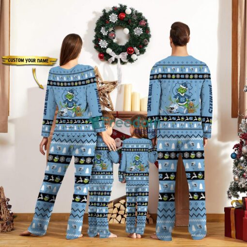 North Carolina Tar Heels Pajamas Sport Team Pajama Set Christmas Gift For Family Custom Name Unique Gift Product Photo 2