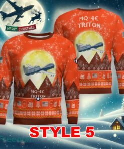 Northrop Grumman MQ-4C Triton MQ4C Aircraft Moonlight Multi Color Ugly Xmas Sweater Gift For Adult - Northrop Grumman MQ-4C Triton MQ4C Aircraft Moonlight Ugly Christmas Sweater_41