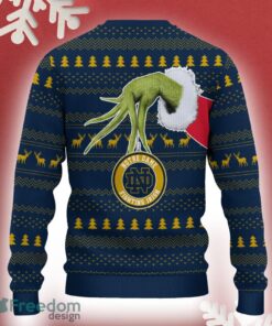 Notre Dame Fighting Irish Grinch Driving Funny 3D Ugly Christmas Sweater For Men Women - Notre Dame Fighting Irish Christmas Sweater Grinch Driving Photo 3