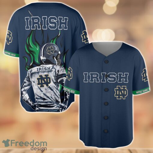 Notre Dame Fighting Irish Wave Player Baseball Jersey Shirt For Team Product Photo 1