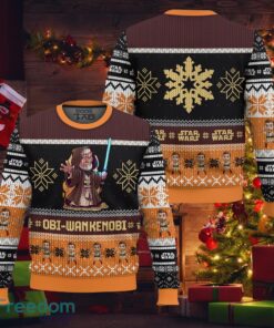 Obi-Wan Kenobi Star Wars Ugly Sweater Ugly Xmas Sweater Gift Holidays