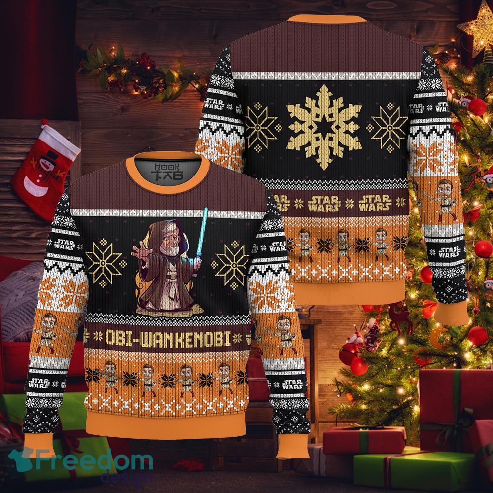 Obi Wan Kenobi Star Wars Ugly Sweater Ugly Xmas Sweater Gift Holidays image Obi-Wan Kenobi Star Wars Ugly Sweater Ugly Xmas Sweater Gift Holidays - Obi-Wan Kenobi Star Wars Ugly Sweater Ugly Xmas Sweater Gift Holidays
