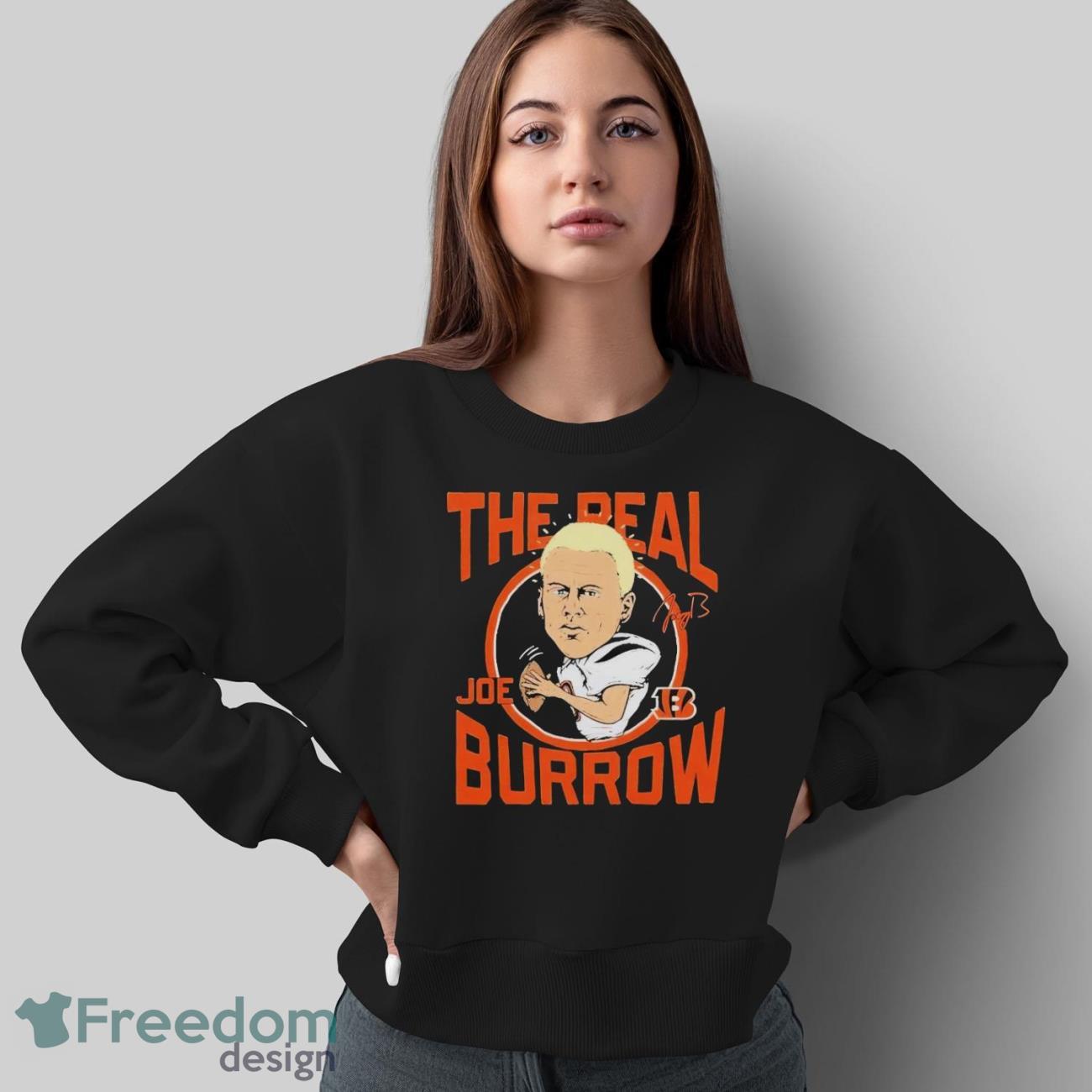 Official Bengals The Real Joe Burrow Signature Shirt - Sweatshirt Official Bengals The Real Joe Burrow Signature Shirt - Sweatshirt