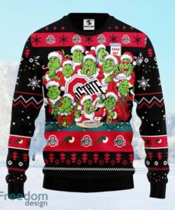 Ohio State Buckeyes 12 Grinch Xmas Day Christmas Ugly Sweater Gift For Men And Women