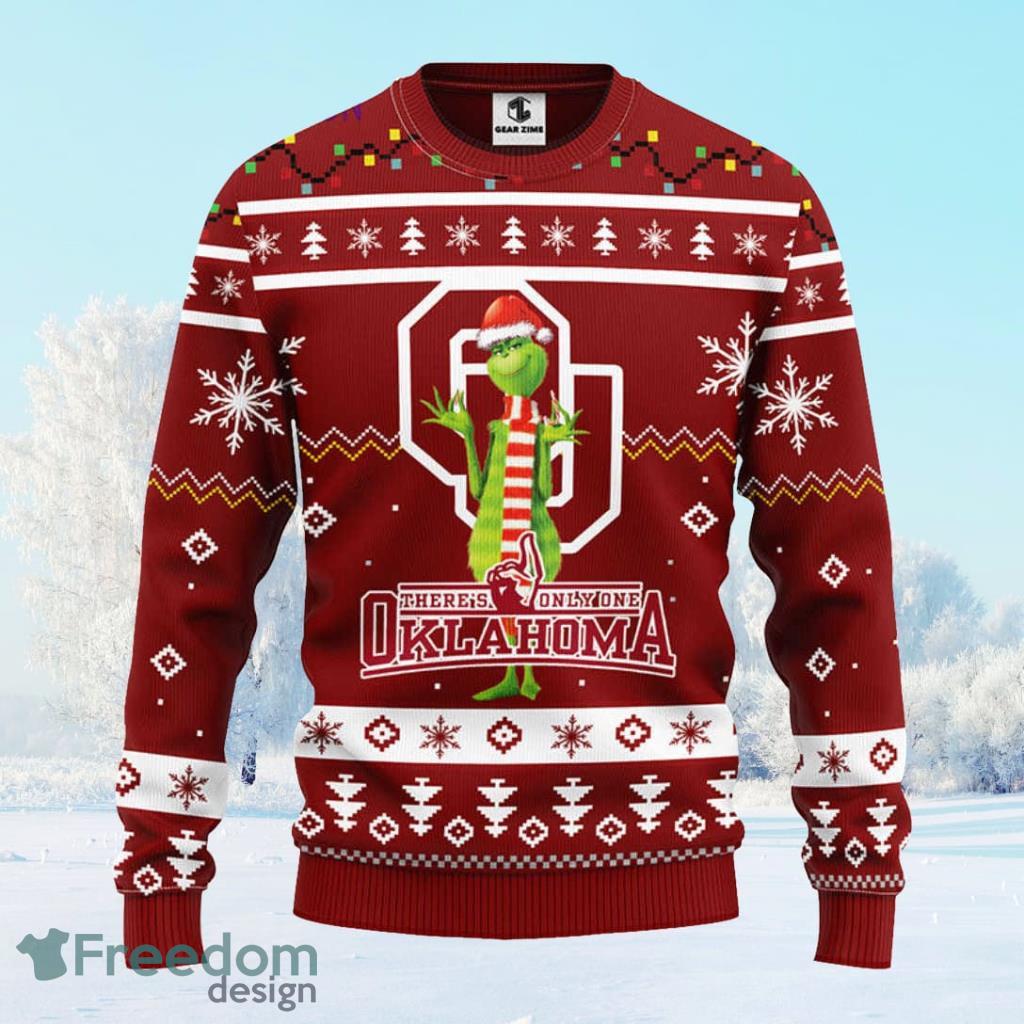 Oklahoma Sooners Funny Grinch Christmas Ugly Sweater Gift For Men And Women Product Photo 1