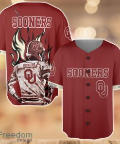 Oklahoma Sooners Wave Player Baseball Jersey Shirt For Team