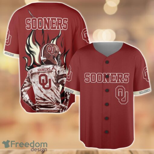 Oklahoma Sooners Wave Player Baseball Jersey Shirt For Team Product Photo 1