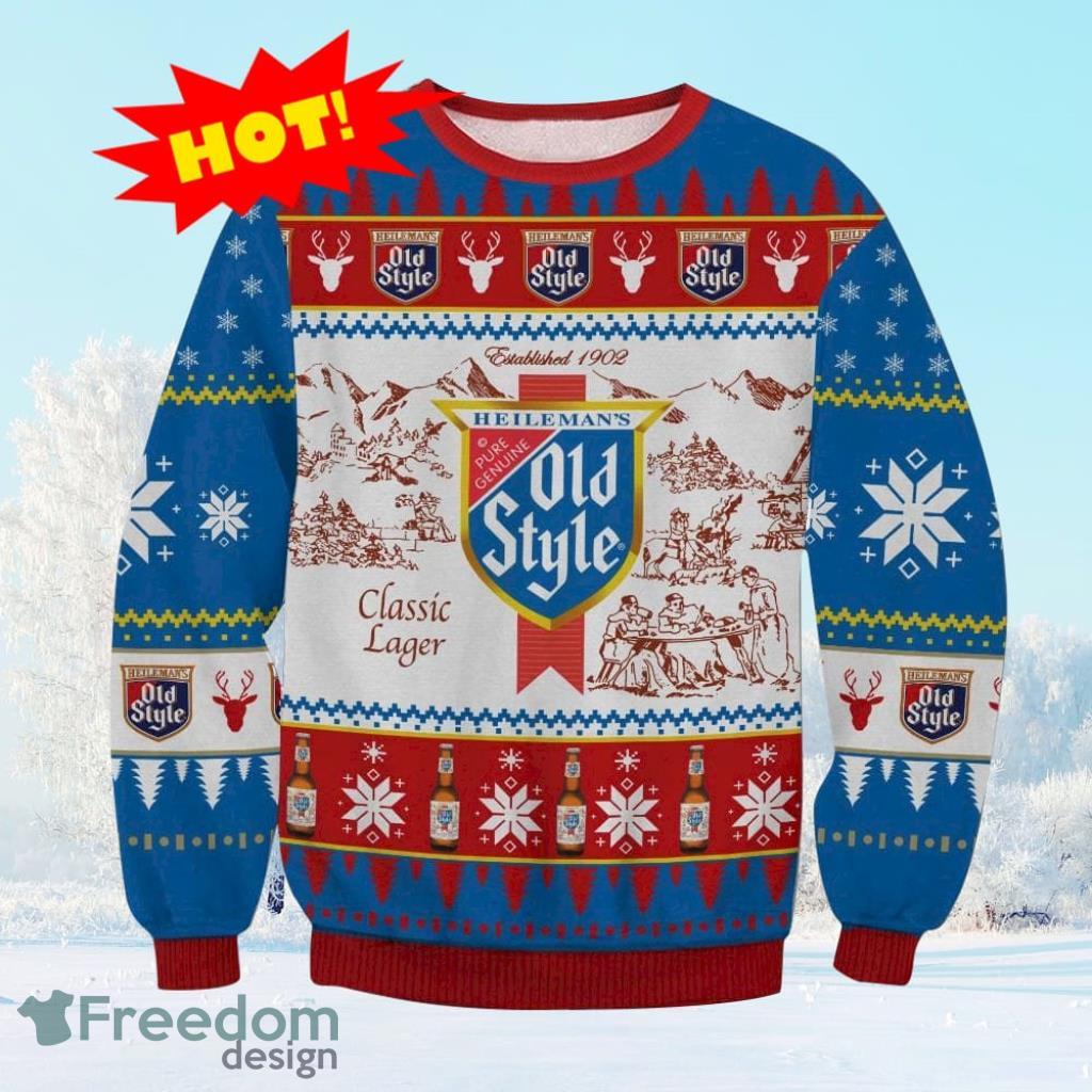 Old Style Beer Ugly Christmas Sweater Gift For Men And Women image Old Style Beer Ugly Christmas Sweater Gift For Men And Women Product Photo 1