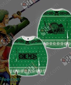 One Piece Zoro Christmas Style New Unisex 3D Christmas Ugly Sweater 3D