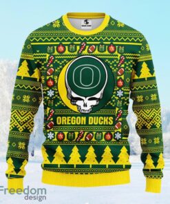Oregon Ducks Grateful Dead Ugly Christmas Fleece Sweater Gift For Men And Women
