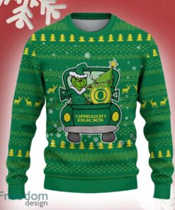 Oregon Ducks Grinch Driving Funny 3D Ugly Christmas Sweater For Men Women