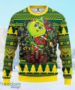 Oregon Ducks Grinch Hug Christmas Ugly Sweater Gift For Men And Women