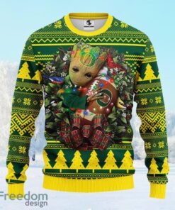Oregon Ducks Groot Hug Christmas Ugly Sweater Gift For Men And Women