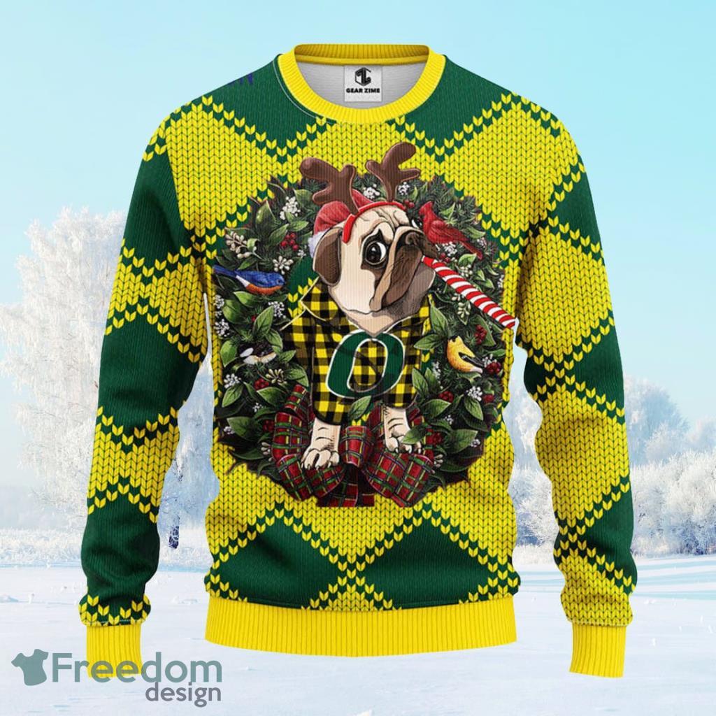 Oregon Ducks Pub Dog Christmas Ugly Sweater Gift For Men And Women image Oregon Ducks Pub Dog Christmas Ugly Sweater Gift For Men And Women Product Photo 1