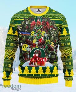 Oregon Ducks Tree Ugly Christmas Fleece Sweater Gift For Men And Women