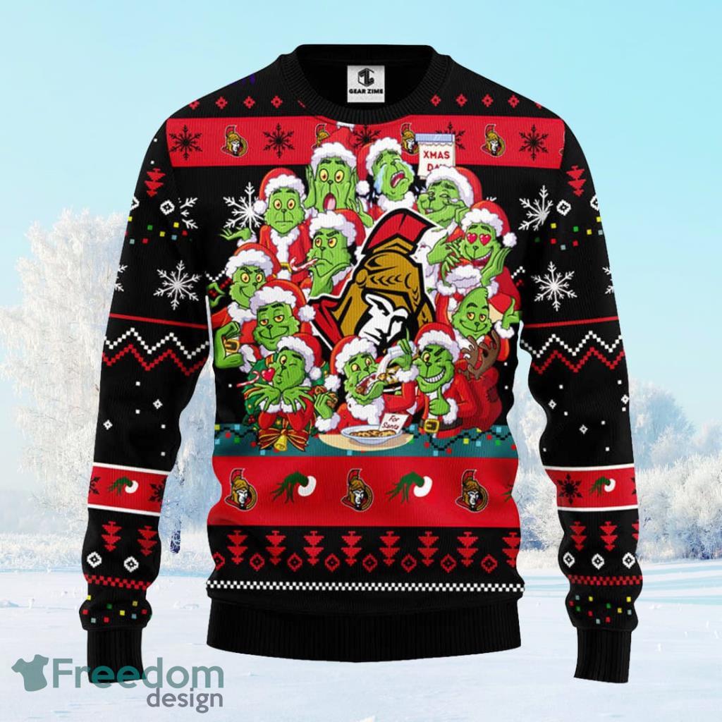 Ottawa Senators 12 Grinch Xmas Day Christmas Ugly Sweater Gift For Men And Women Product Photo 1