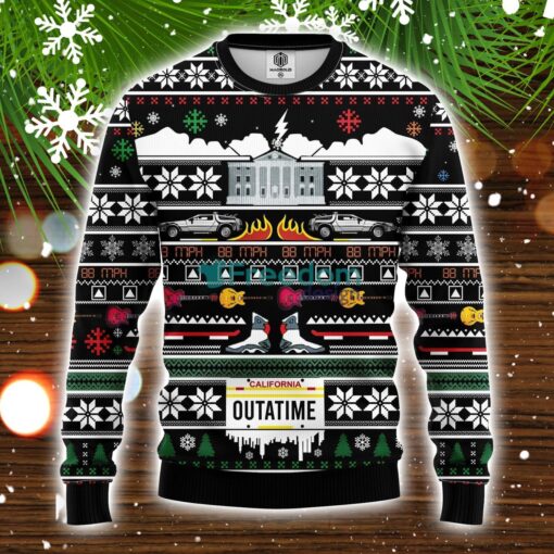 Outatime Ugly Christmas Sweater Amazing Gift Family Christmas Gift Product Photo 1