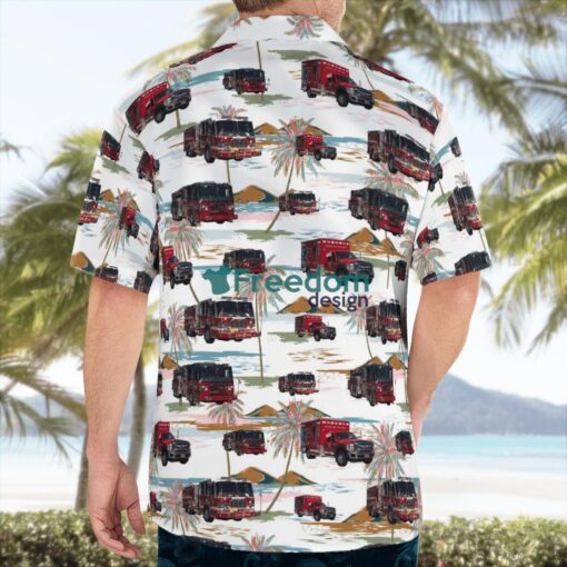 Oyster Bay, Nassau County, New York, Oyster Bay Fire Department Hawaiian Shirt Product Photo 2