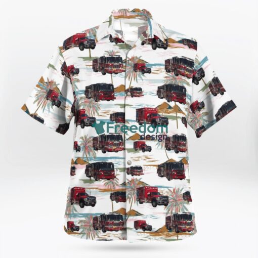 Oyster Bay, Nassau County, New York, Oyster Bay Fire Department Hawaiian Shirt Product Photo 3