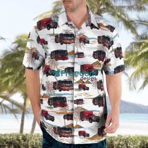 Oyster Bay, Nassau County, New York, Oyster Bay Fire Department Hawaiian Shirt Product Photo 4