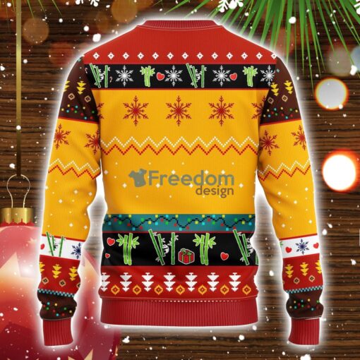 Panda Ugly Christmas Sweater Yellow Amazing Gift Idea Christmas Gift Product Photo 2