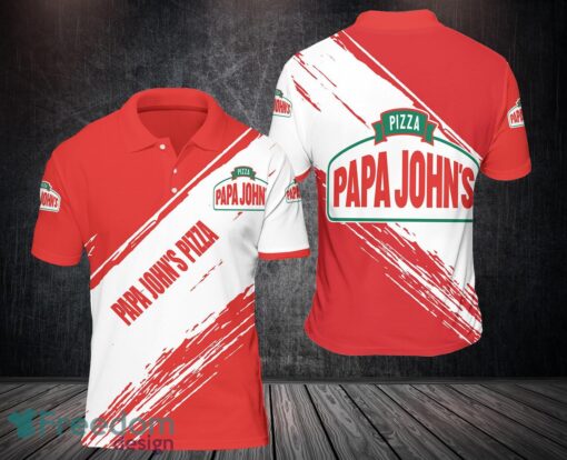 Papa John's Pizza 3D Full Printing 3D Polo Shirt Golf Lover Gift Product Photo 1