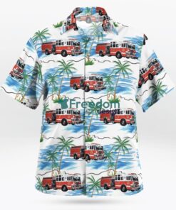 Pennsylvania West Reading Fire Department Station 64 Hawaiian Shirt Product Photo 2