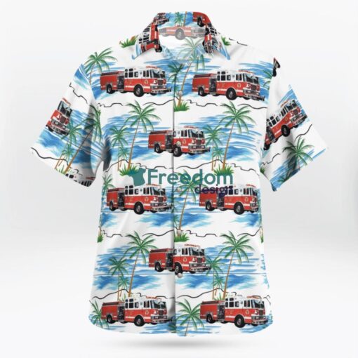 Pennsylvania West Reading Fire Department Station 64 Hawaiian Shirt Product Photo 2