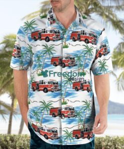 Pennsylvania West Reading Fire Department Station 64 Hawaiian Shirt Product Photo 3