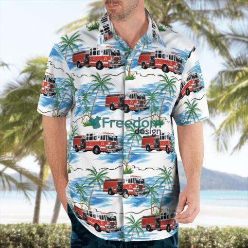 Pennsylvania West Reading Fire Department Station 64 Hawaiian Shirt Product Photo 3