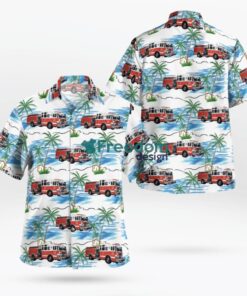 Pennsylvania West Reading Fire Department Station 64 Hawaiian Shirt Product Photo 1