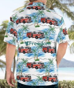 Pennsylvania West Reading Fire Department Station 64 Hawaiian Shirt Product Photo 4