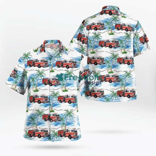 Pennsylvania West Reading Fire Department Station 64 Hawaiian Shirt Product Photo 1