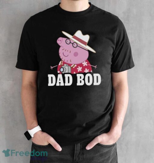 Peppa Pig Father's Day Dad Bod T-shirt - Black Unisex T-Shirt