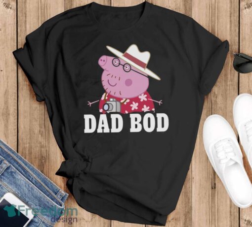 Peppa Pig Father's Day Dad Bod T-shirt - Black T-Shirt