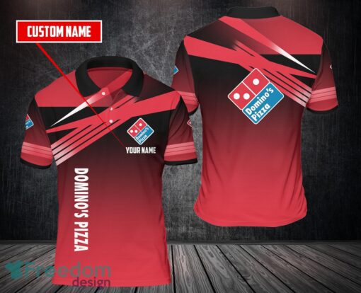 PERSONALIZED domino's pizza 3D Polo Shirt Golf Lover Gift Custom Name Product Photo 1