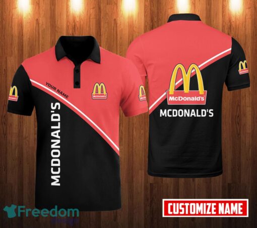 PERSONALIZED mcdonald's Custom Name 3D Polo Shirt Golf Lover Gift Product Photo 1