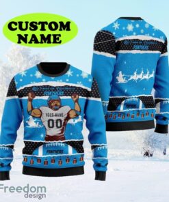Personalized NFL Carolina Panthers All I Need For Christmas Ugly Christmas Sweater Perfect Gift For Football Big Fans