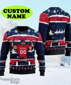 Personalized NFL New England Patriots All I Need For Christmas Ugly Christmas Sweater Perfect Gift For Football Big Fans