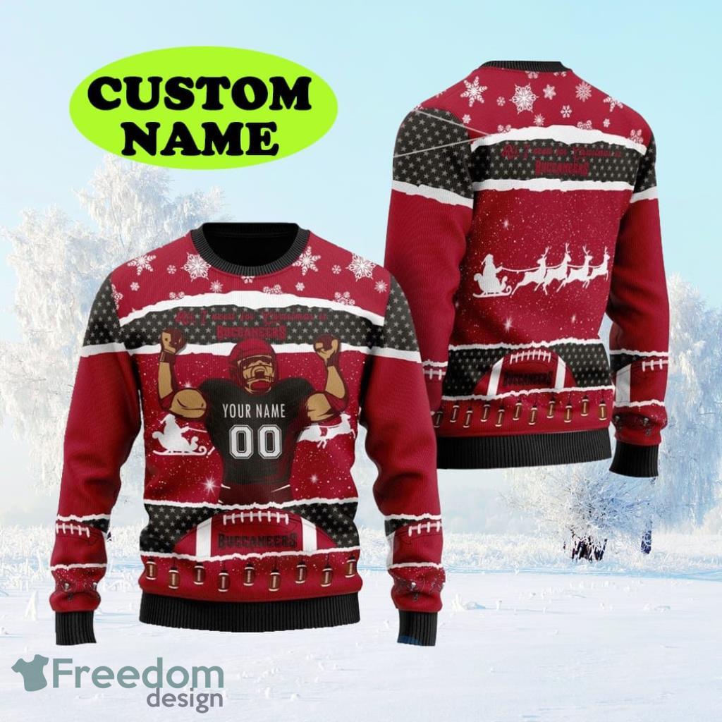 Personalized NFL Tampa Bay Buccaneers All I Need For Christmas Ugly Christmas Sweater Perfect Gift For Football Big Fans image Personalized NFL Tampa Bay Buccaneers All I Need For Christmas Ugly Christmas Sweater Perfect Gift For Football Big Fans Product Photo 1