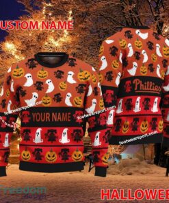 Philadelphia Phillies Personalized Halloween Ugly Christmas Sweater For Fans