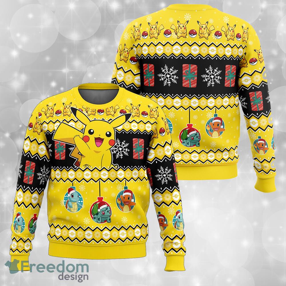 Pikachu I Choose You Pokemon Ugly Christmas Sweater Gift For Men And Women - Pikachu I Choose You Pokemon Ugly Christmas Sweater Gift For Men And Women