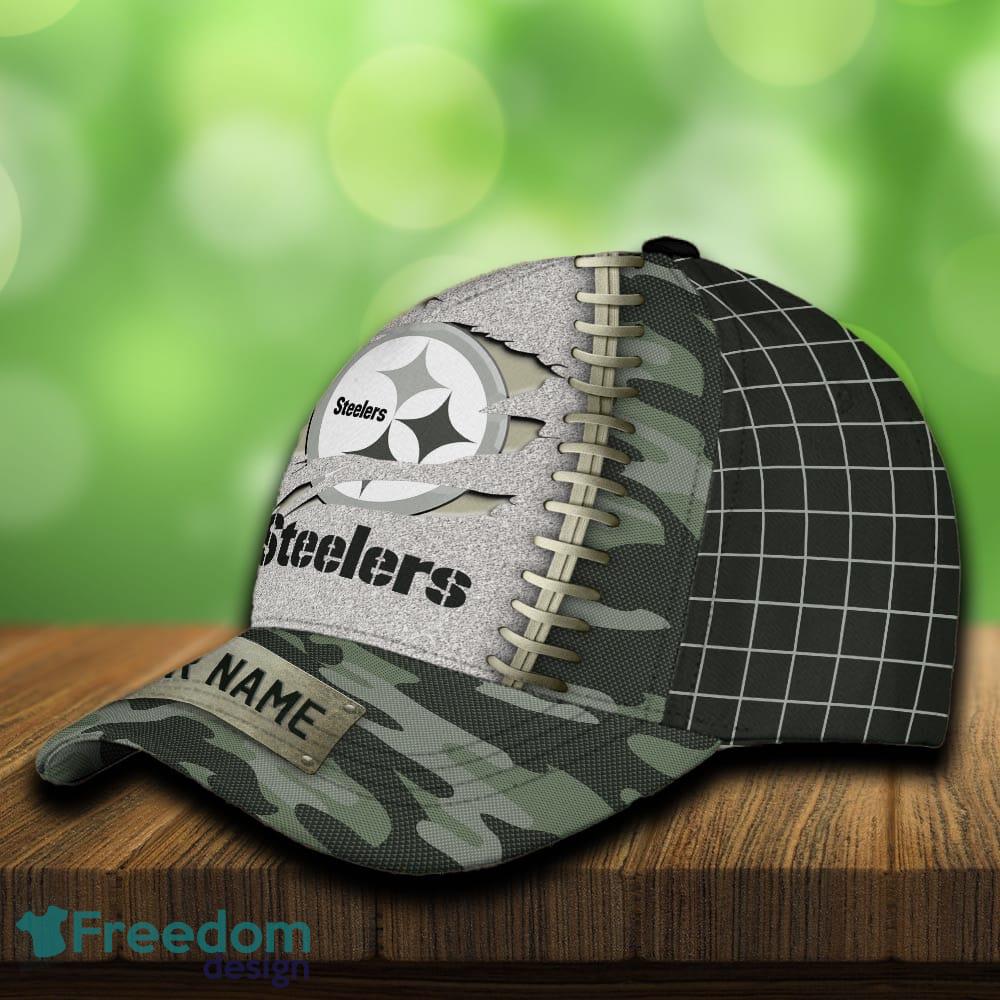 Pittsburgh Steelers 3D Hat And Cap Beach Design Camo Green For Fans Gift Custom Name image Pittsburgh Steelers 3D Hat And Cap Beach Design Camo Green For Fans Gift Custom Name - Pittsburgh Steelers 3D Hat And Cap Camo_3